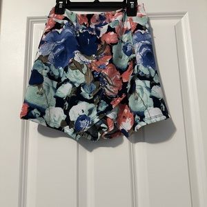 Soprano Floral Skort - Blue, Pink, Green